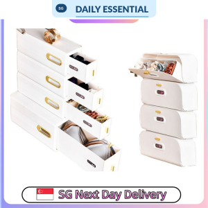 【DAILY ESSENTIAL】 Wardrobe Side Wall Underwear Storage Drawer and Flip Top Box