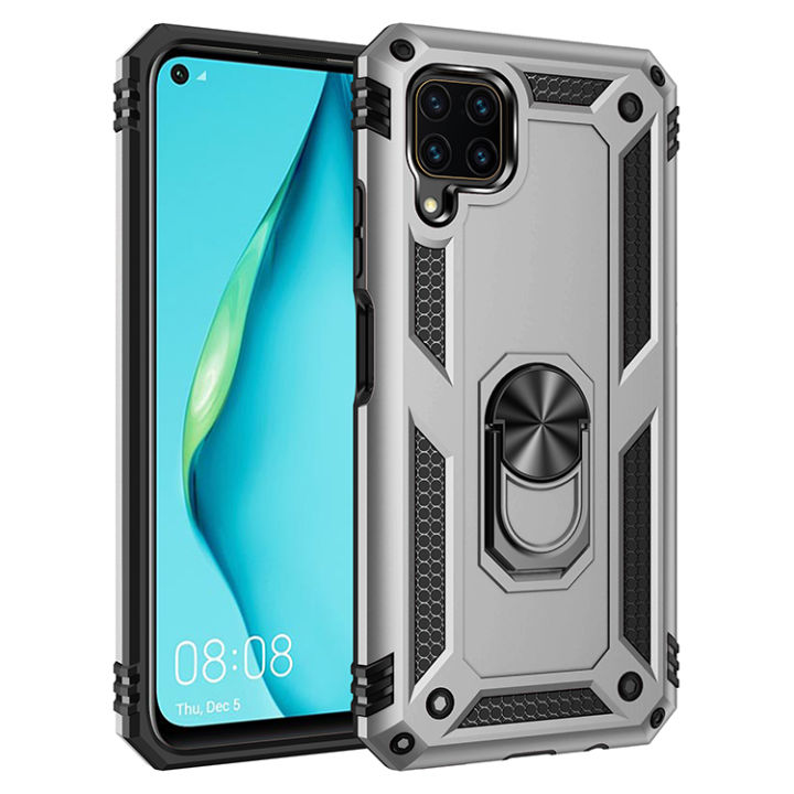 For Huawei Nova 7i Case, Luxury Shockproof Armor Phone Case Rugged Magnetic  Ring Holder Kickstand Hard Protective Casing Back Cover Lazada PH