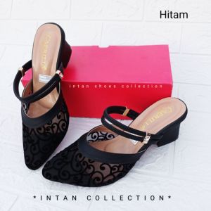 SANDAL HEELS PESTA WANITA KONDANGAN TERBARU KEKINIAN/SEPATU SENDAL BUSTONG BRUKAT WANITA HAK TAHU 5CM SENDAL WANITA PESTA TERBARU BISA COD HIGH HEELS PESTA WANITA/MULES PESTA WANITA