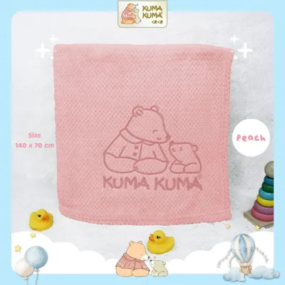 Handuk Luxury Pineapple Kuma Kuma 140x70 (super soft) / lap mandi bayi / peralatan mandi / handuk mandi bayi