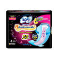 โซฟี sofy  12+1 ห่อ แบบกระชับ หลับสนิทตลอดคืน ผ้าอนามัยสำหรับกลางคืน 29 ซม. 4 ชิ้น ยกแพ็ค. 