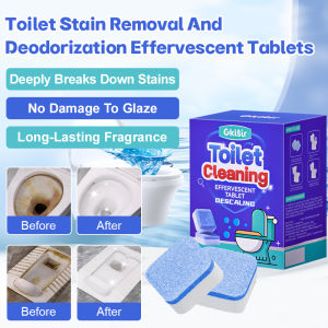 Toilet Tank Cleaner Tablets Long Lasting Odor Removal Disinfectant Fresh Clean Toilet Toilet Cleaner Tablets Odor Removal Antibacterial Cleaner Hard Water Stain Remover Tablets