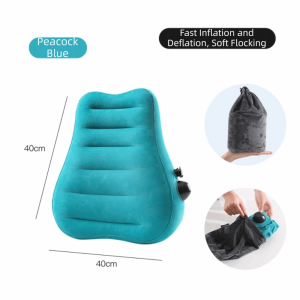 YUDESHUI Siêu nhẹ Gối hỗ trợ thắt lưng công thái học Bảo vệ eo Loại báo chí Đệm bảo vệ eo Mềm mại Tăng cường sự thoải mái cho lưng Gối thắt lưng bơm hơi Chuyến bay đường dài