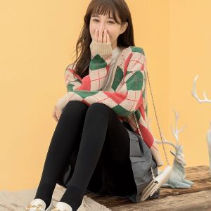 🔥[พร้อมส่ง]🔥  ถุงเท้าผู้หญิง ถุงน่อง สบาย ระบาย อากาศ ถุงน่องลูกไม้ ถุงน่องสีดำหนาL(40-55kg)   XL  (55-70kg）