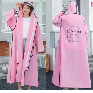 Áo mưa dáng dài bằng EVA chống hôi chống mưa toàn thân thời trang cho người lớn