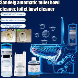 Automatic Toilet Bowl Cleaner Deyellowing Deodorizing Toilet Cleaning Liquid Auto Releasing Dirt Removal