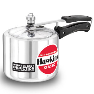 Hawkins 3 Litre Classic Pressure Cooker Induction Inner Lid Cooker Tall Design Pan Cooker Best Cooker Silver (ICL3T)