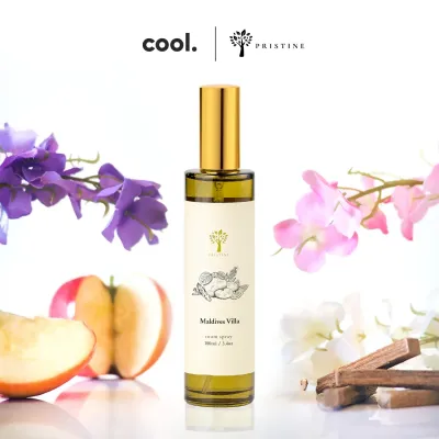 Pristine Room Spray | Maldives Villa | Hotel Scent | Essential Oil | 100ml | Fragrance Home Aroma Gift to Fight Odors