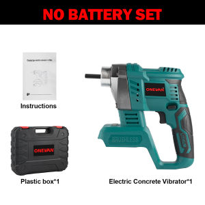 ONEVAN Máy Rung Bê Tông 15500VPM Điện Không Dây Máy Rung Xi Măng Nhỏ 30MM Máy Lái Bê Tông Cho Bê Tông Kỹ Thuật Xây Dựng Dụng Cụ Trộn