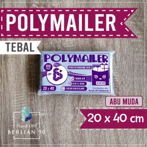 Plastik Polymailer Putih 20x40 cm 45 Micron Isi 100 / Plastik Packing lem seal/Kantok Plastik Paking Murah Tebal