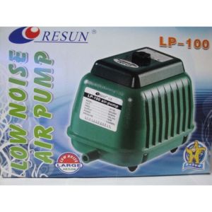 Máy sục sủi oxy  33 vòi RESUN LP100 ( 100W- 140L/P) siêu êm  tặng 33 đá sủi + 60 m dây - Máy sục khí oxi cao cấp
