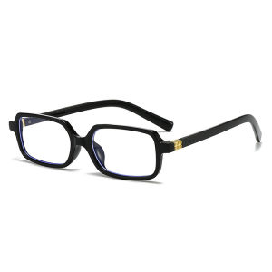 Kacamata Hitam Persegi Panjang Retro Kacamata Anti Radiasi wanita