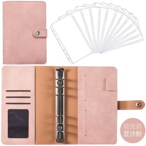 SG Seller Money Envelope Organizer Budget Binder A6 Binder Cash Planner Currency Organizer Money Saving Binder Envelope Zipper Loose-leaf Notebook Binder