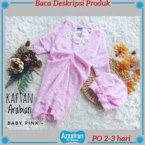 Kaftan Arabian FREE TURBAN | Gamis Brokat Anak Perempuan & Dewasa Baju Seragam Lebaran Brukat Murah