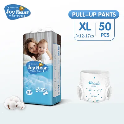 JOy Bear 50 PCS Diaper for Baby Ultra Thin and Dry Breathable Diapers Pull-up Pants Korean Diaperr Unisex