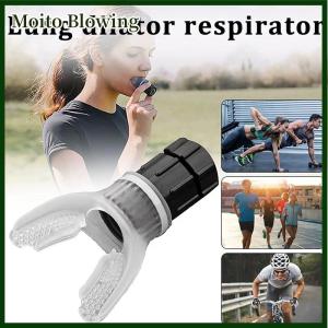 Moito Breathing Trainer Lung Flexer Durable Fitness Exerciser Increases Lung Capacity Breath Adjustable Levels Respiratory Deep Breath