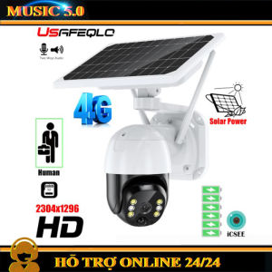 NEW 2024 | CAMERA Năng Lượng Mặt Trời PTZ 4G Full 8KCamera Ngoài Trời 8MPTấm Pin Năng Lượng Mặt TrờiPIR Âm Thanh Hai Chiều 4GCamera PTZ 30M Camera Quan Sát camera An Ninh Hỗ Trợ Pin 18650