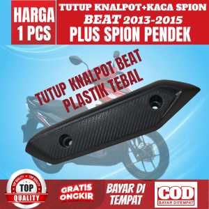 [ 1 SET ] PELINDUNG TUTUP COVER TAMENG KNALPOT BEAT FI 2013-2015 PLUS SPION BEAT