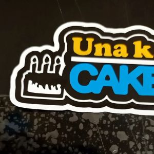 Waterproof sticker for Motorcycle "UNA KA NA BOSS CAKE AND DALA KO and Una ka na boss may PAMILYANG Hundred percent PURE PLASTIC Hundred percent NOT PRINTED Hundred perceCOMPUTERIZED MACHINE CUT OUT Hundred percent unique design Hundred percent NO TO Fade