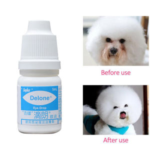 Pet dog cat eye drops red and swollen eyes conjunctivitis rhino branchitis tear-stained eye drops 5ml