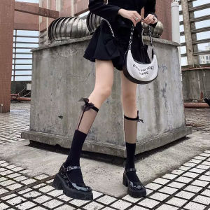 🎀 JK ถุงเท้ายาว สไตล์เกาหลี ถูกเขียนจากสไตล์วิทยาลัย ตกแต่งโบว์ สนุกสนาน สวมใส่สบาย คุณค่าใช้จ่าย 520 บาท