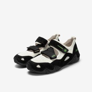 Jeep Niche Retro thể thao Mary Jane Giày phụ nữ mới thoáng khí đa năng giản dị Giày đơn màu đen và trắng Đức Giày luyện tập