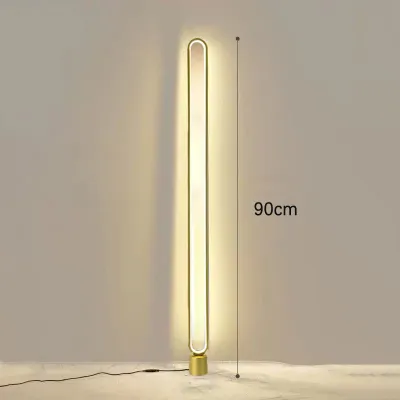 Led Minimalist Floor Lamp 3-Way Switch Dimmable Adjustable Brightness Modern Line Standing Lamp Corner Long Lamp Shade Standing For Living Room Bedroom Study