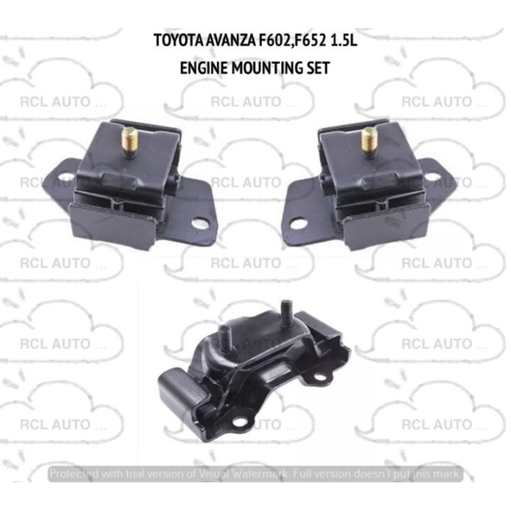 ENGINE MOUNTING SET TOYOTA AVANZA F602,F652 1.5 | Lazada