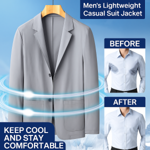 แจ็คเก็ตสูทธุรกิจสำหรับผู้ชาย ชุดสูทลำลองและน้ำหนักเบาสำหรับผู้ชาย เบลเซอร์ทรงสลิมฟิต หลายขนาด M-7XL แจ็คเก็ตแบบเป็นทางการ男士休闲西装