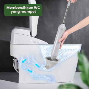 DFANCCIE KOP WC KLOSET MAMPET/Pompa Sedot WC Manual enyedot WC Toilet Mampet Fleksibel pompaToilet Plunger Pompa Pembersih WC