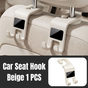 Car Tablet Phone Stand Hook 2 IN 1 Design Heavy Load Anti-Scratch Car Decoration Back Seat Headrest Hook 1PCS