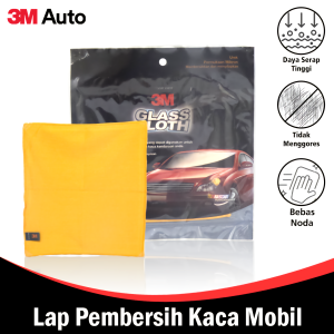 3M Auto Kain Lap Kaca Mobil 30 x30 CM Microfiber Glass Cloth Cleaning 3M-PN-37804