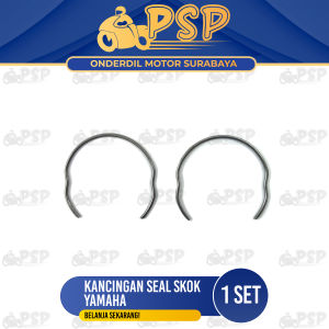 Kancingan Seal Skok Yamaha (Harga Per Set Isi 2) - Kancing Klem Kunci Jepit Sil Siel Sok Shock