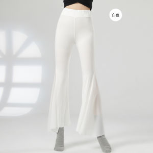 Classical dance attire for women dancing flowing black modal pants modern dance practice suit drooping horn basic training pants古典舞服装女跳舞飘逸黑色莫代尔裤子现代舞练功服垂感喇叭基训裤