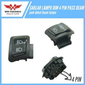 Saklar Dim Dimmer Saklar Tombol Jauh dekat on off lampu 3 titik Universal honda