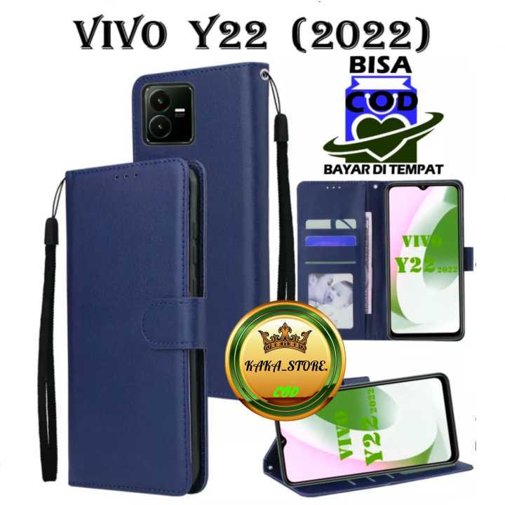 CASE FLIP UNTUK VIVO Y22S/Y22  2022/Y35/Y01/Y02/Y02S/Y16/Y19/Y30/Y50/V27/V27E/V27 5G/V27 PRO/V25E/V25  5GV25 PRO -FLIP WALLET CASE KULIT CASING
