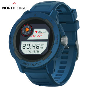 NORTH EDGE MARS2 jam tangan lelaki Original Waterproof IP68 Heart Rate Blood Oxygen Outdoor Digital Sports Watch Support Android IOS