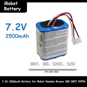 7.2V 2500mAh Battery for iRobot Roomba Braava 380 380T Mint 5200c Ni-MH Rechargeable battery