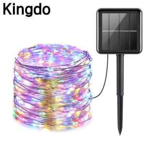 200LED 22M Outdoor solar string light leds fairy light waterproof decorative copper wire light for christams garden tree wedding party white warm white multicolor