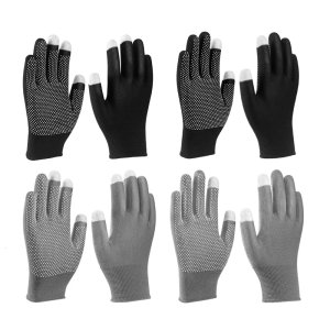 Thin Antislip Safety Gloves Breathable Handwear Carbon Fiber Reinforced Touch Display For Construction And Electronics