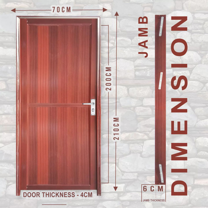 KRUZO Aluminum Bathroom Door Set | Lazada PH