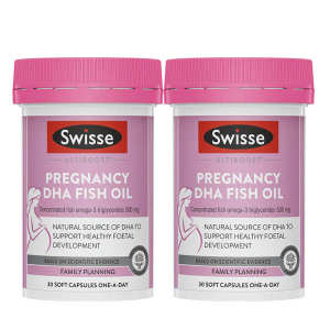 ✺Swisse DHA for Pregnant Women Deep Sea Fish Oil Capsules 30 tablets and 2 bottles of nutrition for pregnancy and lactation☂