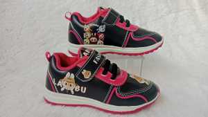 Sepatu Sekolah Anak Perempuan Sneakers size 26 - 30 [ free kaos kaki gratis ]