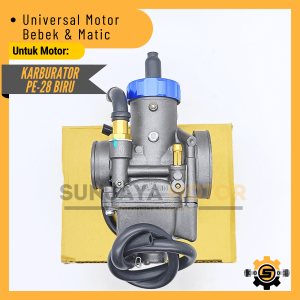 Carburator Karbu Original Keihin PE28 Karburator Racing PE 28 Biru Universal Karbulator Carbu Ori