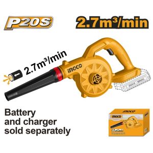 INGCO 20V LI-ION BLOWER 18000RPM 2.7M3/MIN CABLI2078 (BARE UNIT)
