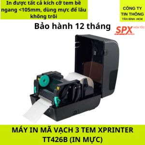 MÁY IN MÃ VẠCH XPRINTER XP-TT426B (USB) IN MỰC
