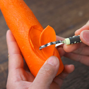 Stainless Steel Food Carving Simplicity Portable Household Kitchen Tools Non-slip Handle