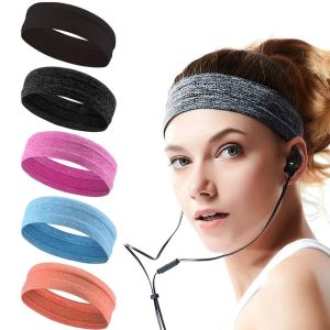 MODERNLUX Elastic Sports Headband Non-Slip Breathable Sweatband Sweat Absorbing Yoga Headband for Men Women