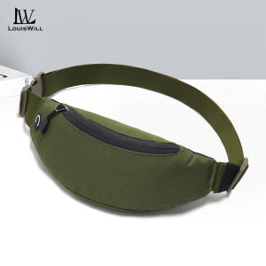 LouisWill Chest Bag Waist Bag Crossbody Chest Bag  Multi-Functional Fitness Bag Small Waist Pouch Waterproof Wear-Resistant Waist Bag with Adjustable Strap for Workout Running
