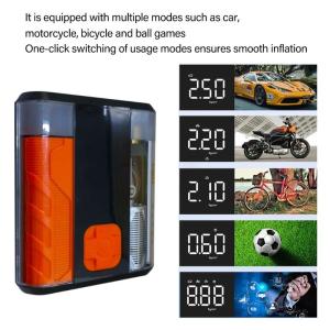 เครื่องอัดอากาศแบบพกพาเครื่องสูบยางเครื่องปั๊มยางรถยนต์ในรถไร้สาย150วัตต์เครื่องอัดอากาศแบบชาร์จไฟได้